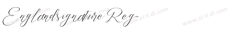 Englandsignature Reg字体转换
